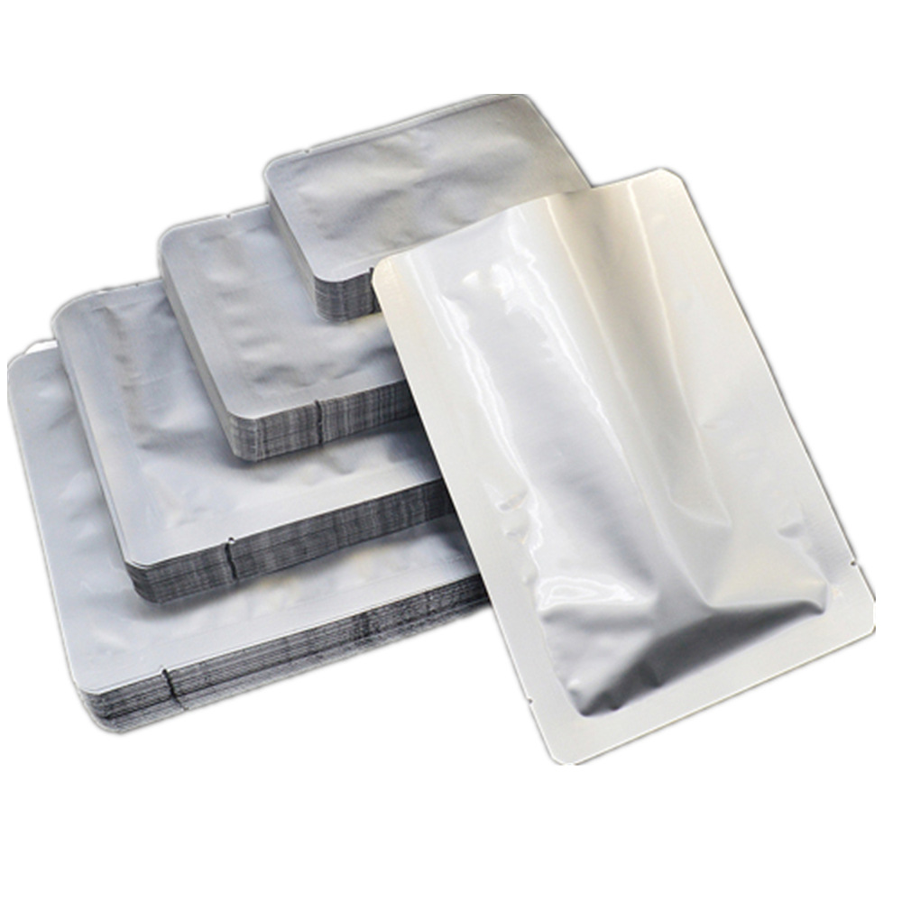 耐高温蒸煮铝箔袋食品袋纯铝膜加厚杀菌塑料包装袋平口圆角平面