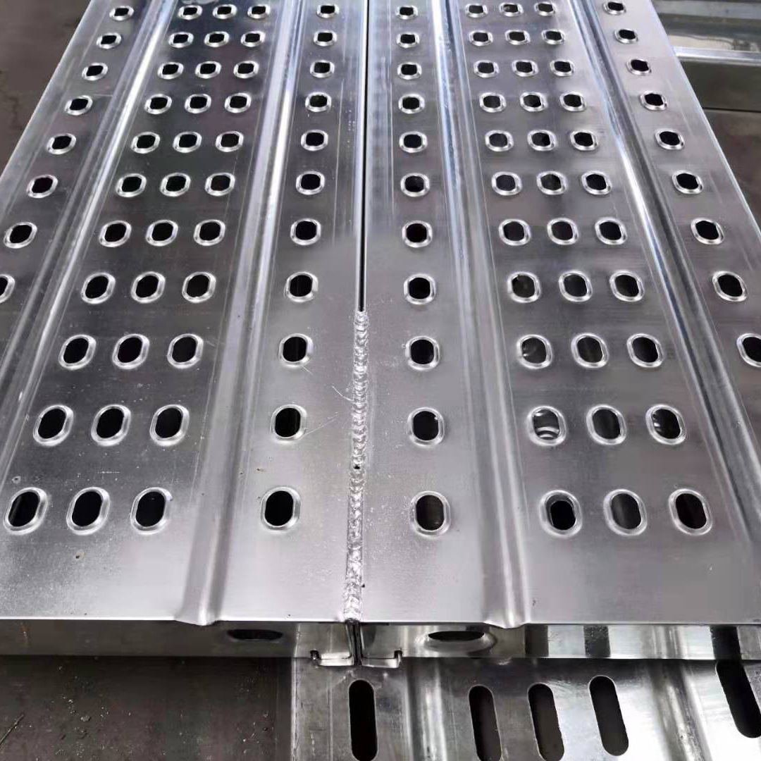 热镀锌钢踏板 建筑双拼钢跳板 现货镀锌脚踏板 支持定制钢踏板