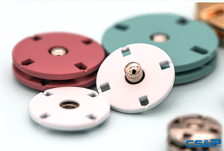 锌合金暗扣 隐形彩色子母扣平面手缝按扣 十字平面圆形高档纽扣