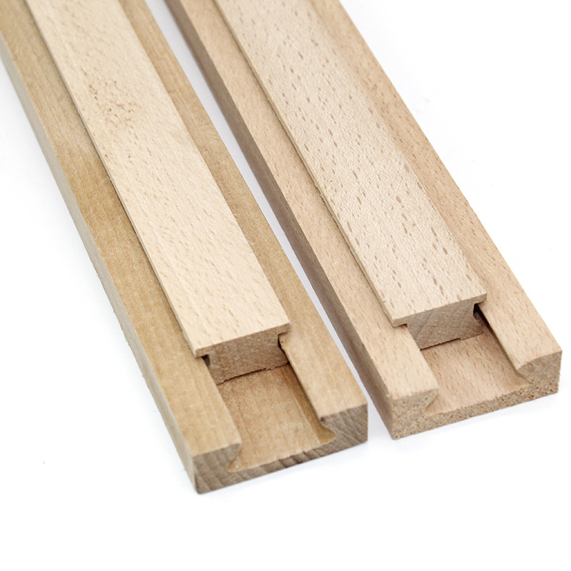 实木木导轨抽屉木导轨橱柜木滑轨静音消声木质家具导轨家具配件