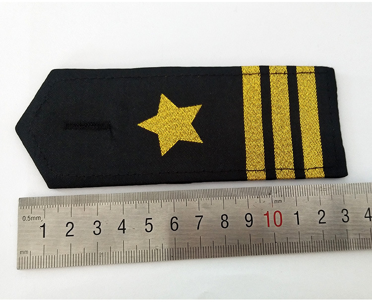 可来图定制保安肩章金属星肩章保安制服配件物业礼宾礼仪表演肩章