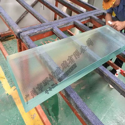 厂价直销旋转楼梯踏板玻璃,3层防滑钢化夹胶玻璃