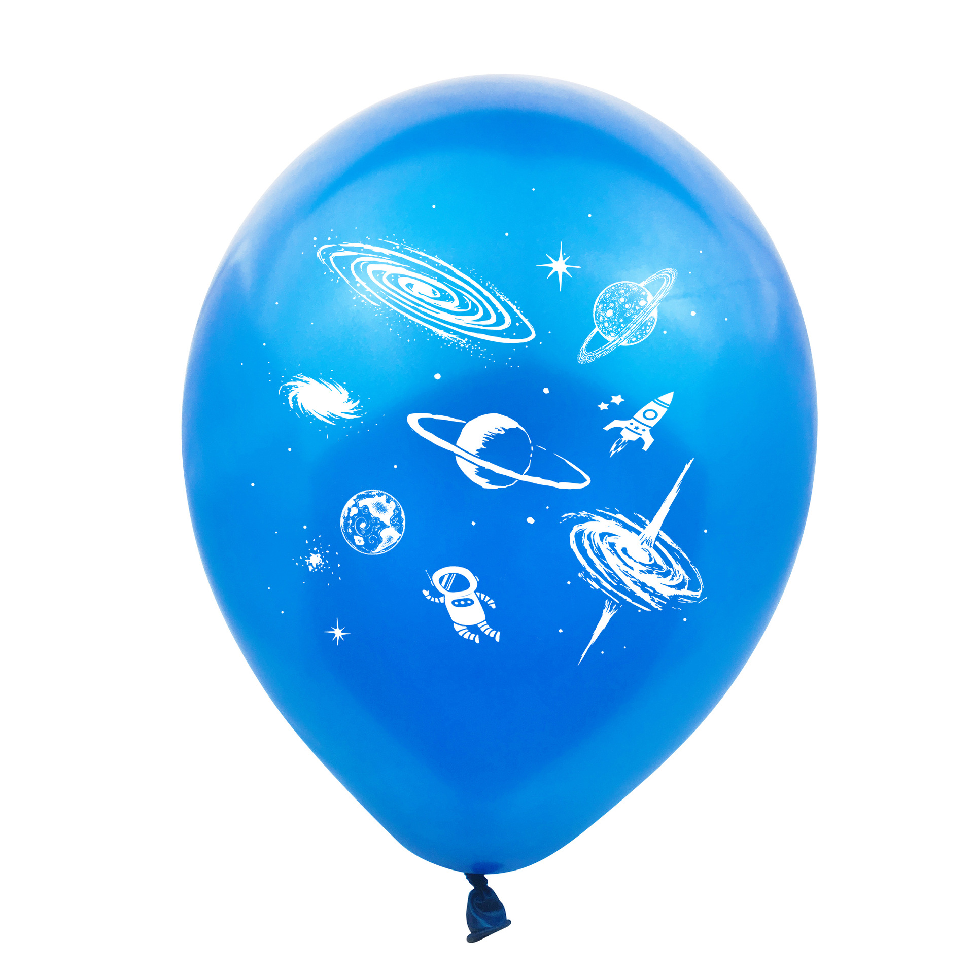 跨境10个纸屑气球火箭宇航员航空主题气球儿童生日装饰派对用品