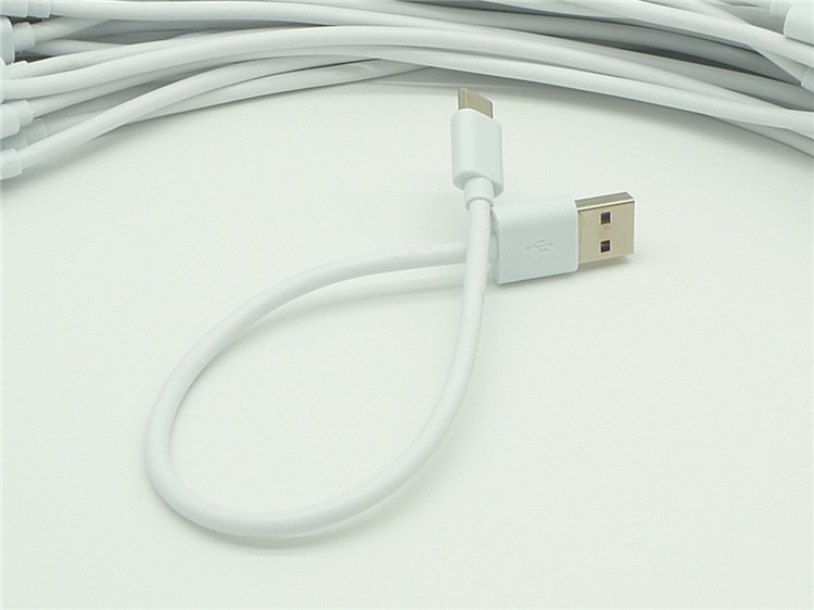 紫口闪充数据线 type-c充电线 0.25米数据线 type-c闪充数据线