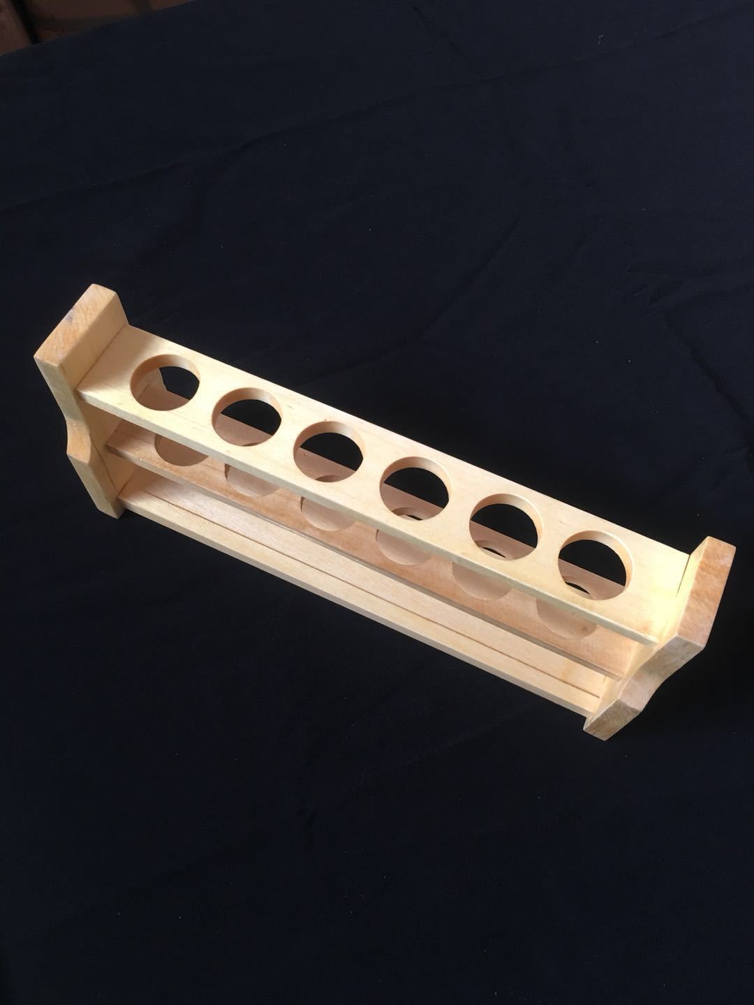 批发木制4孔250ml分液漏斗架 分液漏斗专用架 漏斗架