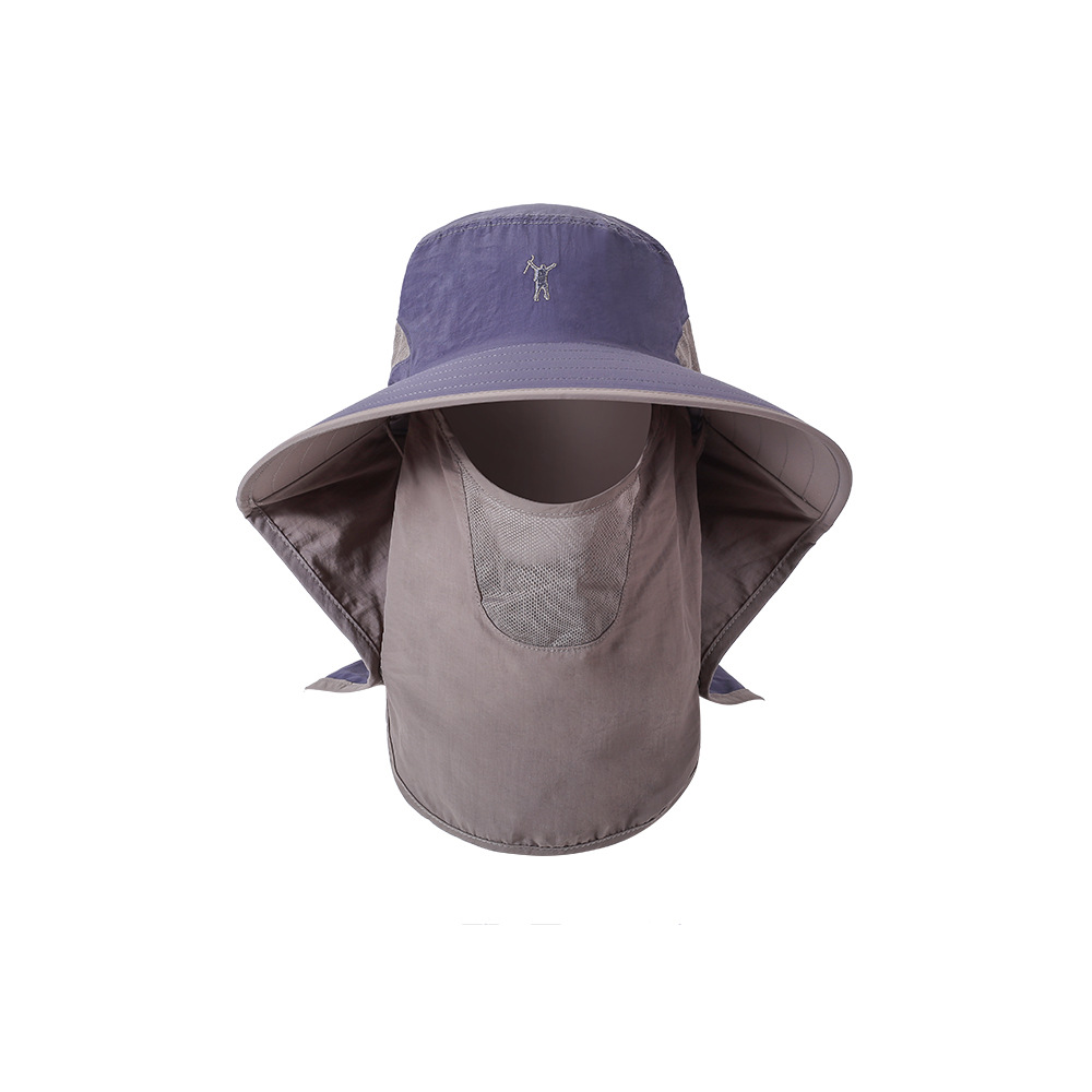 跨境新款时尚户外遮阳帽 亚马逊爆款远足防晒护脸登山帽男士帽子