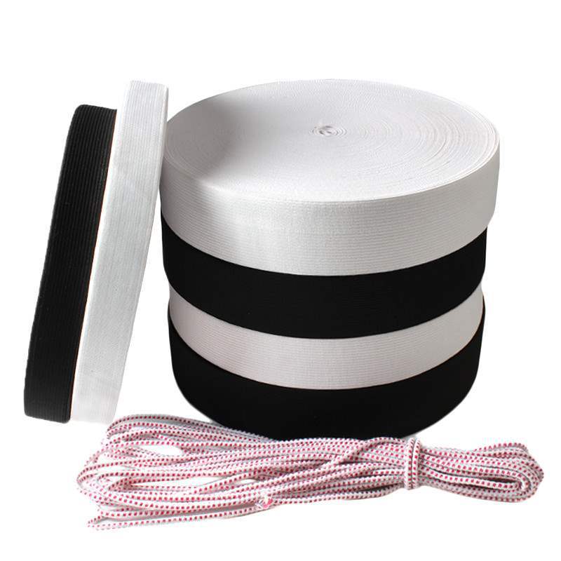 6-12cm宽橡筋织带高弹力针织钩编松紧带厂家直销皮筋牛筋绳