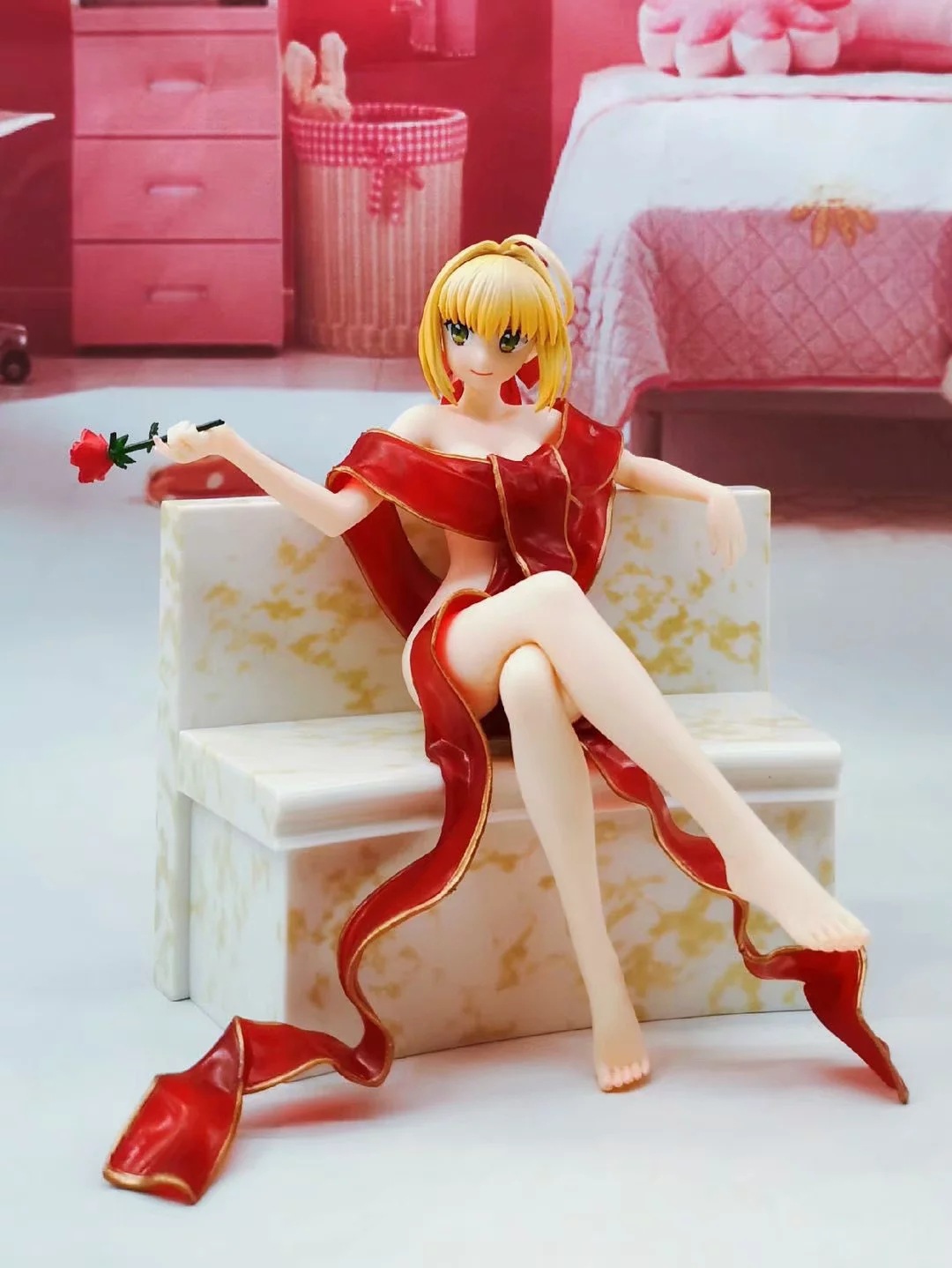 漫动坊动漫aniplex fate尼禄克劳狄乌斯礼服浴袍汤浴模型盒装手办