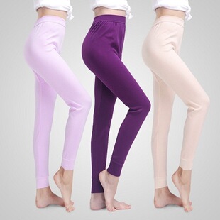 女士纯棉秋裤全棉保暖裤秋冬单件学生棉毛裤线裤大码衬裤加厚全棉