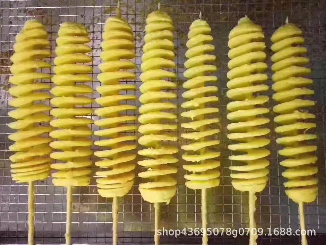 黄金薯塔串950克*10串 原味土豆片串 土豆旋风串油炸薯塔新品小吃