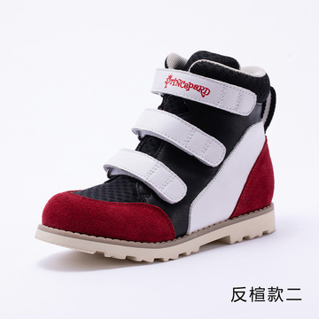 太子豹内八字温和反楦矫正鞋儿童xo型腿扁平足外翻医院用高帮男女