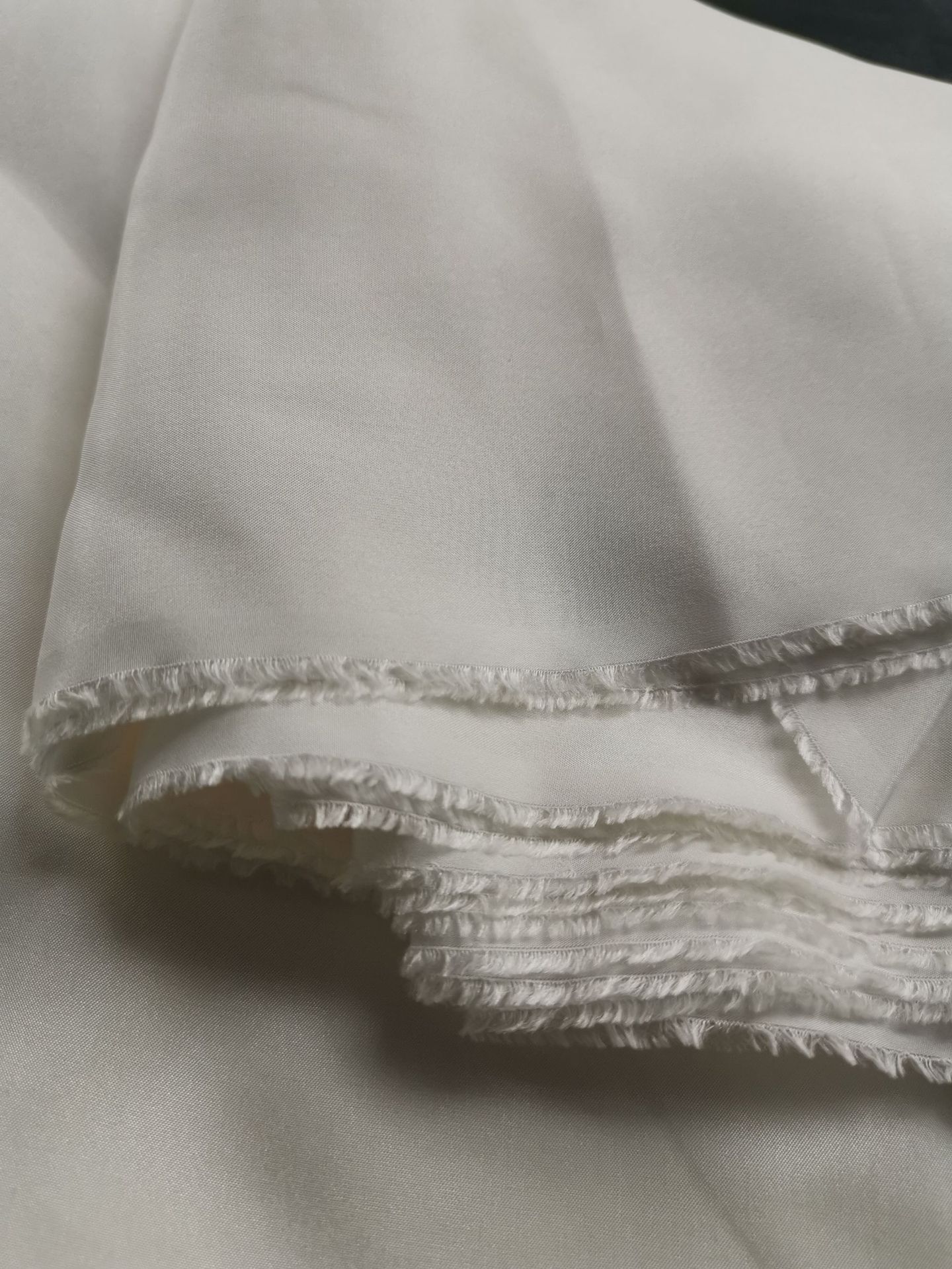 真丝电力纺丝绸面料电力纺白色桑蚕丝真丝面料8~15mm114~140门幅