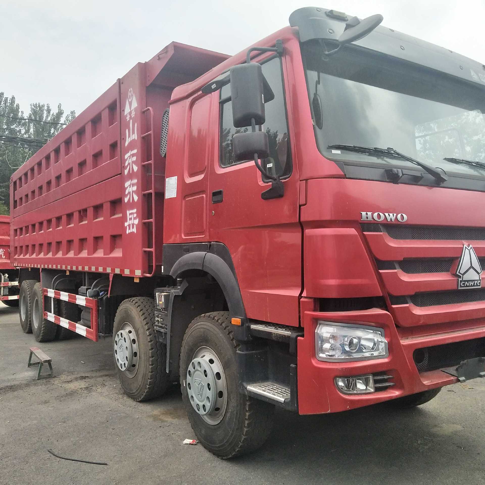 重汽howo前四后八工程翻斗土方车 双桥土方自卸车 8.6货车 重卡
