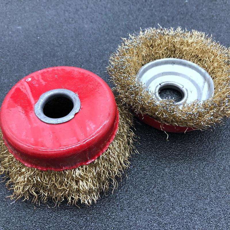 碗型钢丝轮100型角磨机钢丝球钢铁除锈木工铜铝拉丝清理打磨
