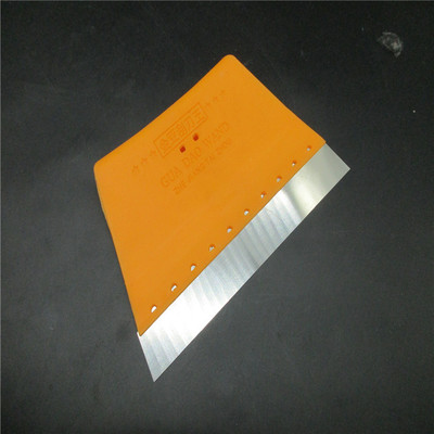 厂家直销墙纸刮板贴膜工具黄柄加固油漆刮刀腻子 粉刷匠作刮刀