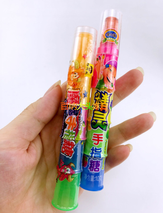 魔鬼手指糖 儿童创意糖果水果味硬糖 魔鬼糖手指糖随机1条4粒糖8g
