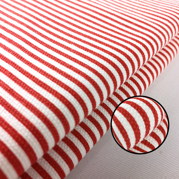 厂家直销纯棉10安条纹帆布黑白条纹红白条蓝白条箱包鞋材帆布