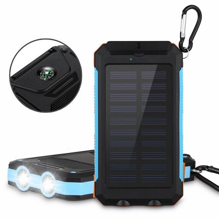 Cross-Border E-Commerce Compass Solar Charging Unit 20000 MA with Light Power Bank Powerbank Wholesale