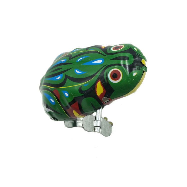 Iron Frog Nostalgic Wind-up Toy Iron Mouse Rabbit Rooster Turtle Iron Frog Wholesale