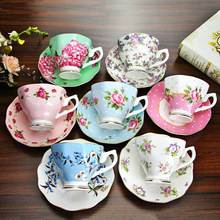 唐山骨瓷杯咖啡杯碟咖啡具套装欧式下午茶杯茶具礼盒包装批发