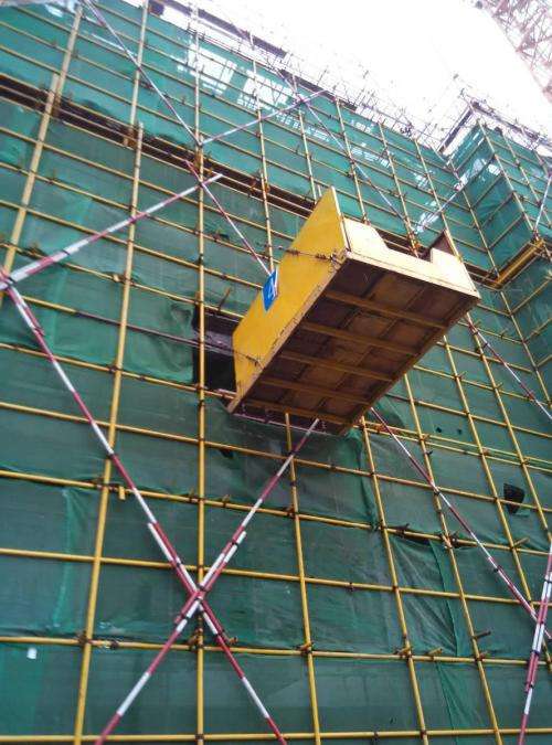 厂家供应悬挑梁式工地卸料平台 建筑工地施工接物卸料平台