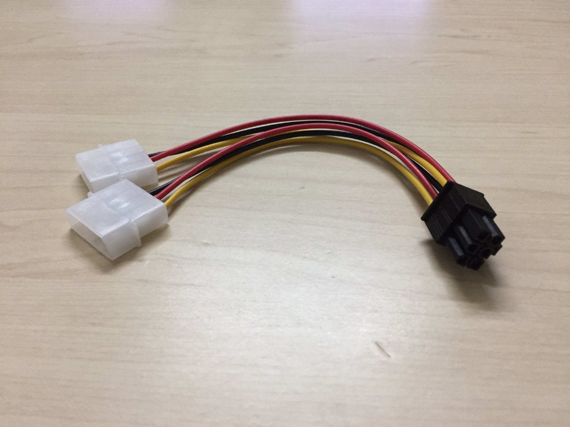 4pin转6pin显卡外接电源线pcie显卡双大4p转6p电源转接线