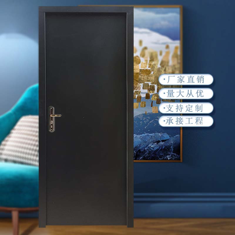厂家供应钢质铁门定制镀锌夹心隔音钢质铁门平开专用宿舍钢板铁门