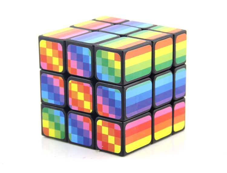 泛新彩虹镜面三阶魔方3阶异型儿童益智科教玩具智力魔方 减压