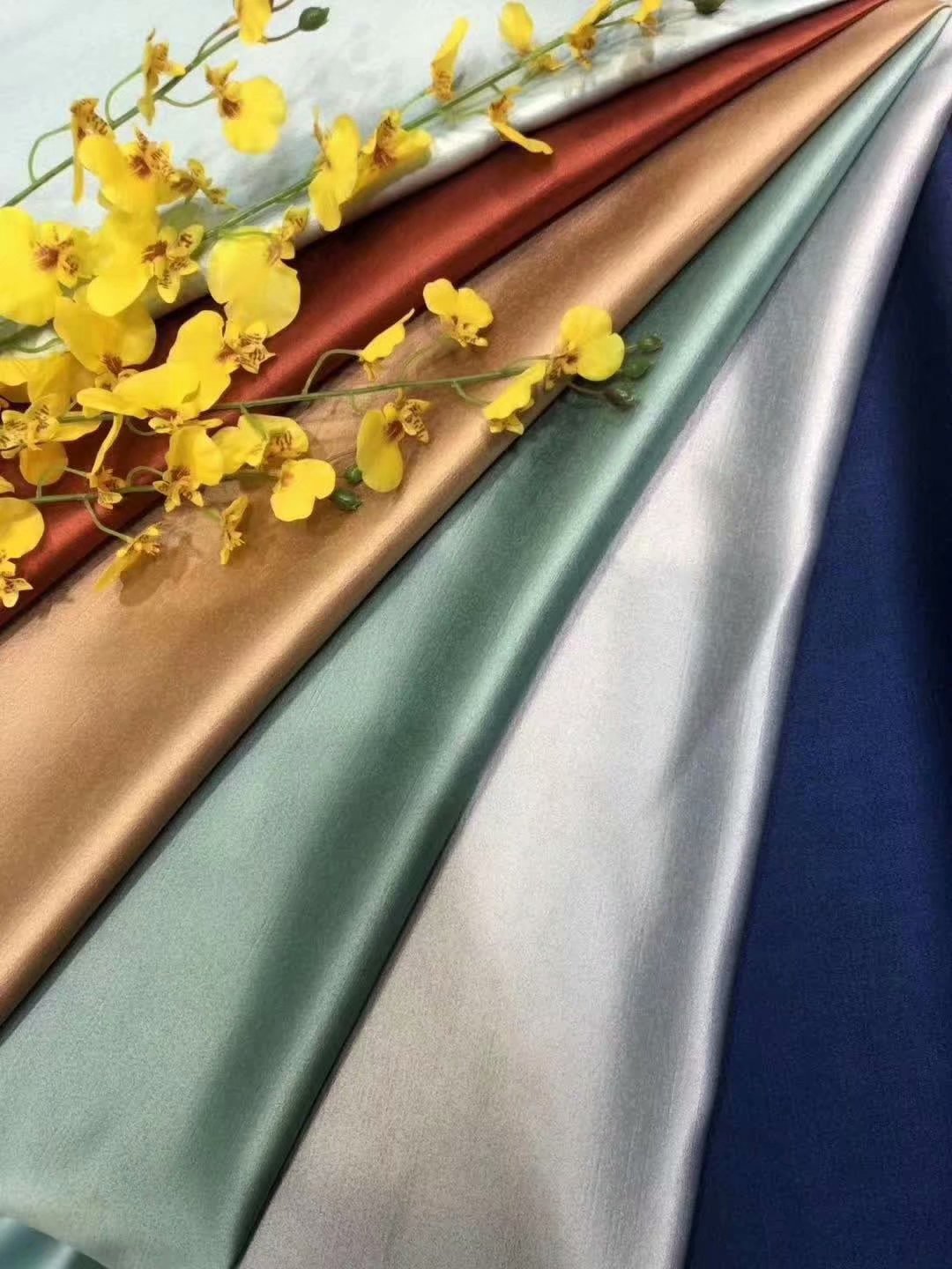 丝绸棉 绸缎棉工程布 高精密真丝竹节现代家庭窗帘布 真丝棉