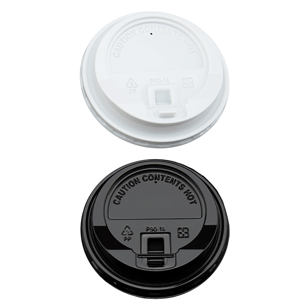 工厂直销一次性塑料杯盖 90饮料盖 磨砂咖啡盖子 奶茶盖现货批发