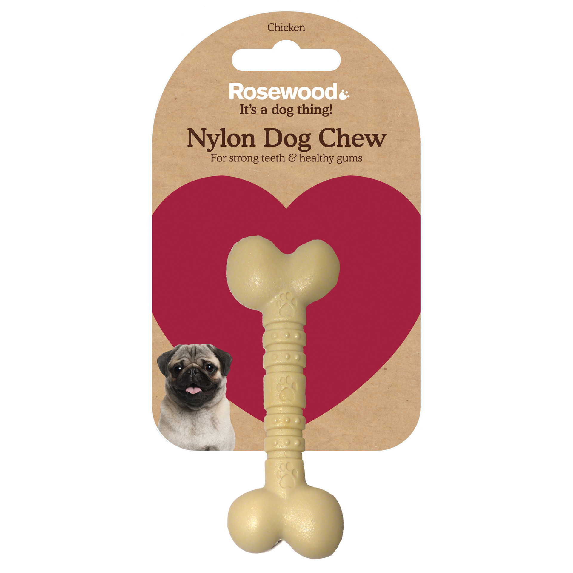 广东总代理rosewood 尼龙狗骨头 鸡肉味 小号