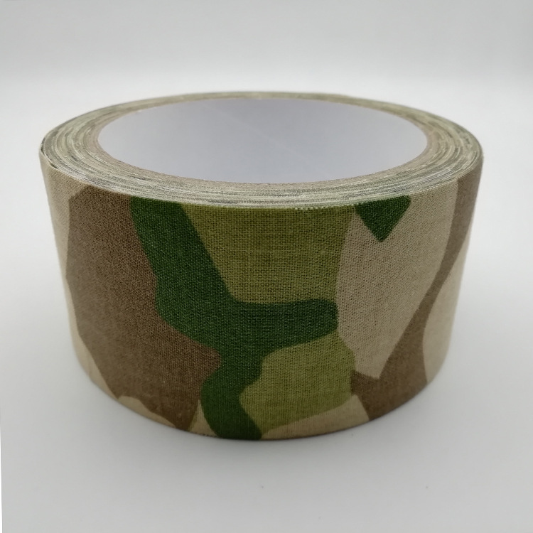 英式cp迷彩胶带 棉质防水布基胶带 摄影打猎仿生迷彩胶布