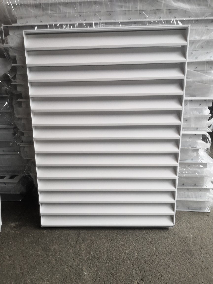 0铝合金风口通风百叶窗遮阳百叶单层百叶铝合金百叶窗现货供应