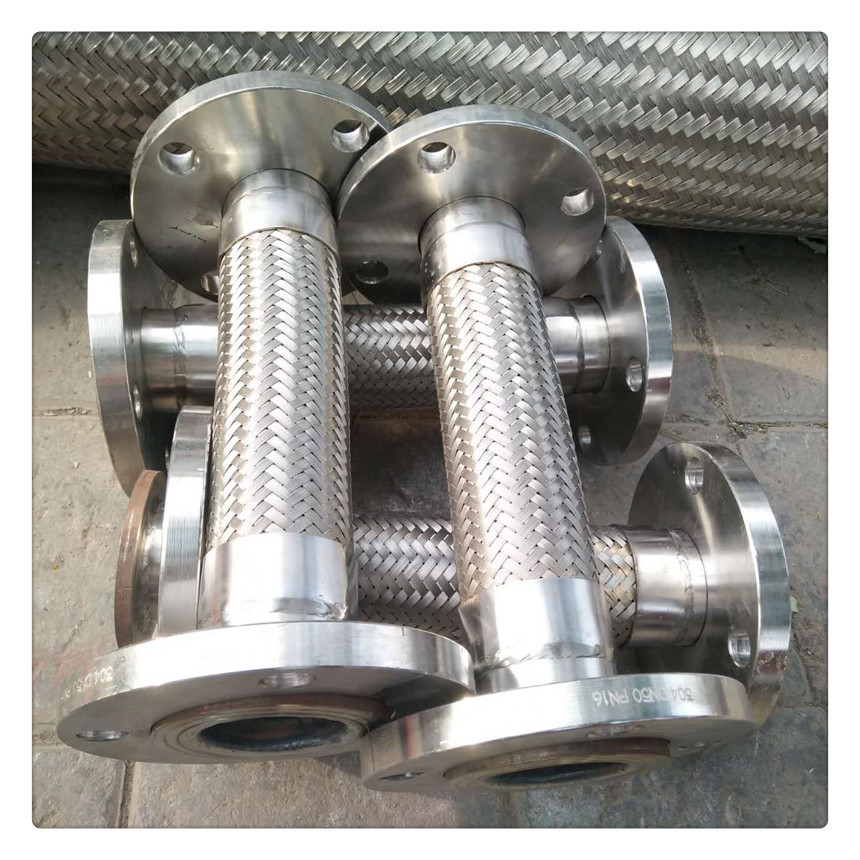 现货批发dn50法兰式金属软管高压金属软管不锈钢金属波纹软管厂家