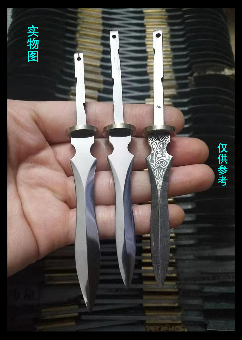 王者之剑镜面420不锈钢茶刀胚茶剑胚小直坯刀坯diy制作033