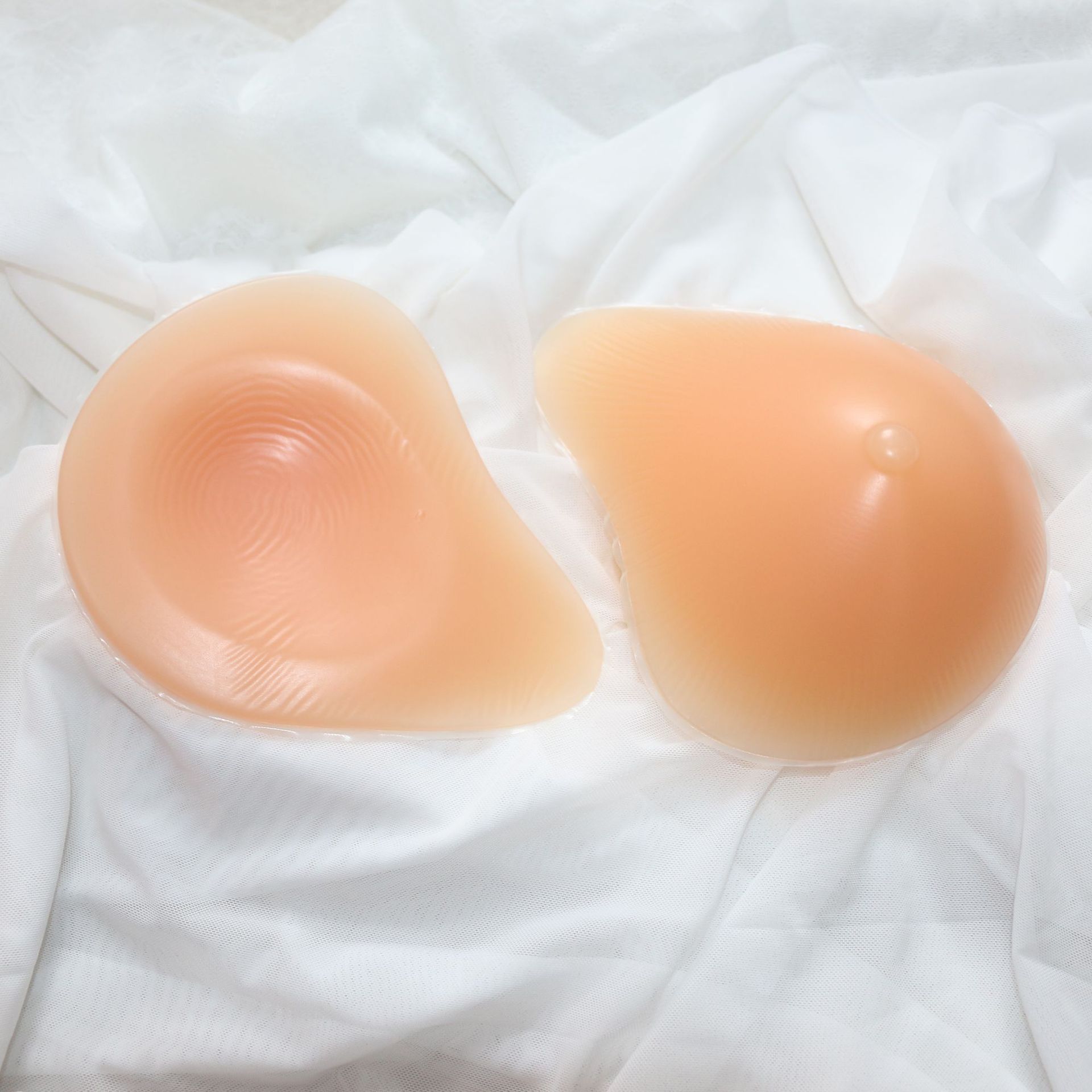 新款假乳房硅胶义乳凹底男用伪娘变装术后柔软亲肤假乳房厂家批发