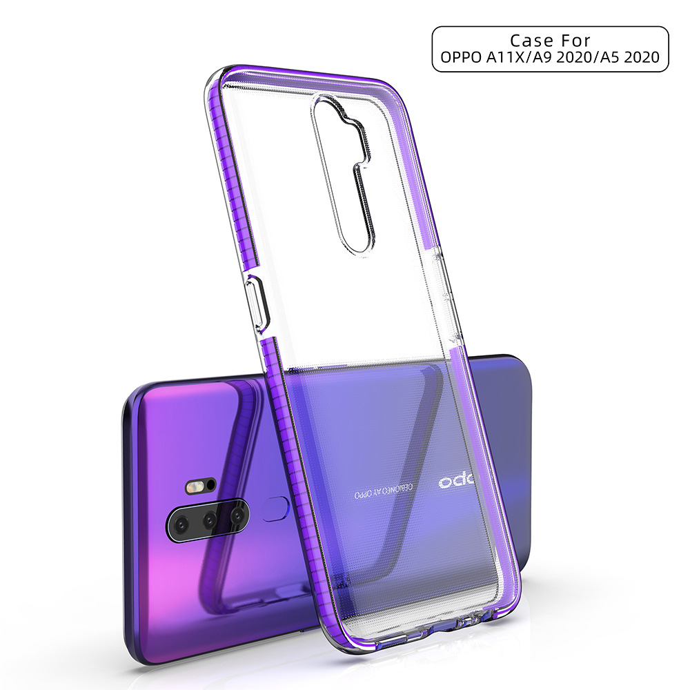 适用oppoa11手机壳双色tpu防摔a9 2020简约a5 2020透明a11x软胶套