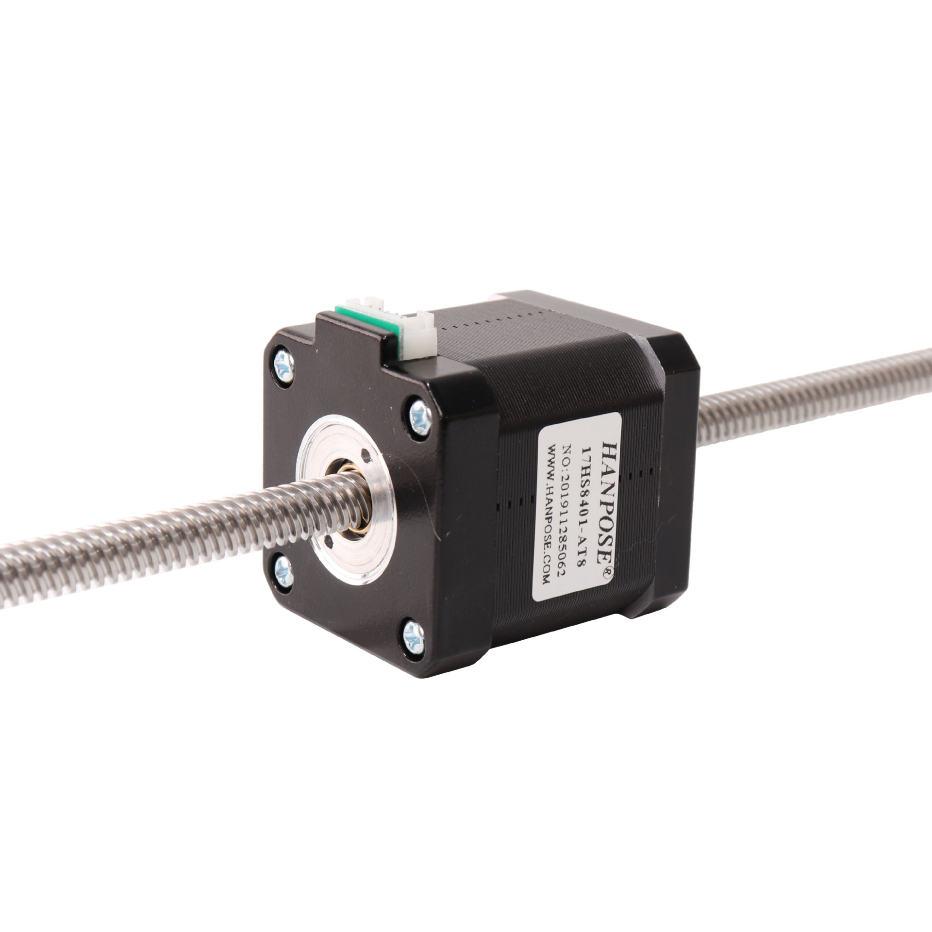 42贯通式直线丝杆步进电机 往复伸缩活塞运动304不锈钢t8螺杆马达