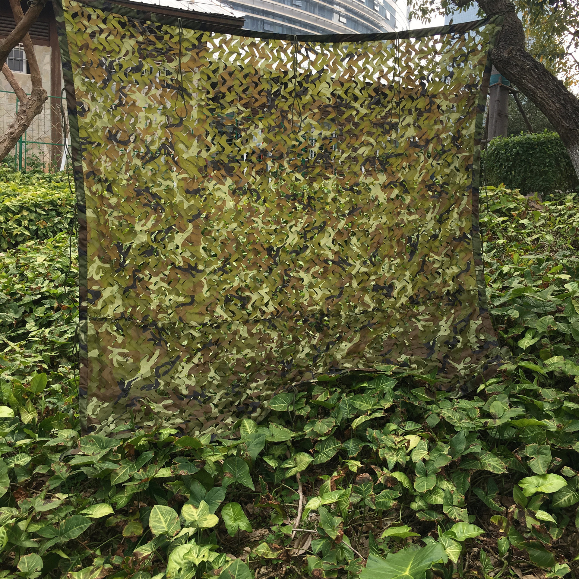丛林迷彩伪装网迷彩网 遮阳网防晒网 防航拍阻燃户外景区装饰网-阿里