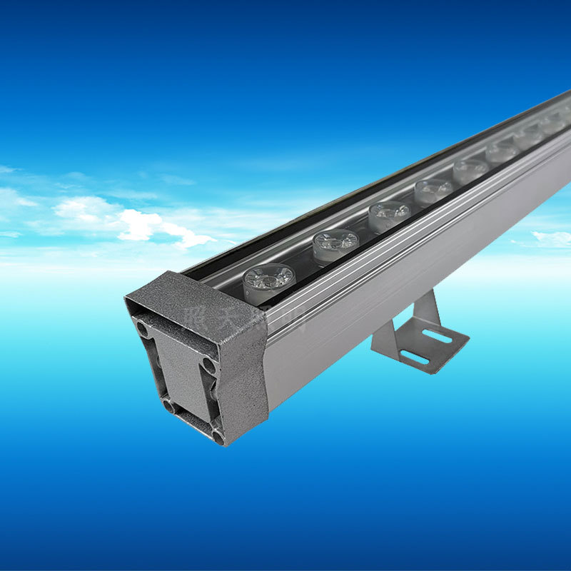 led洗墙灯18w24w单色白光暖光3000k楼体外墙投光灯照墙灯户外亮化