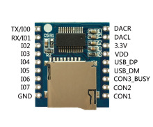 串口控制语音模块 单片机IO控制 SD/TF插卡MP3播放板SUNLEPHANT