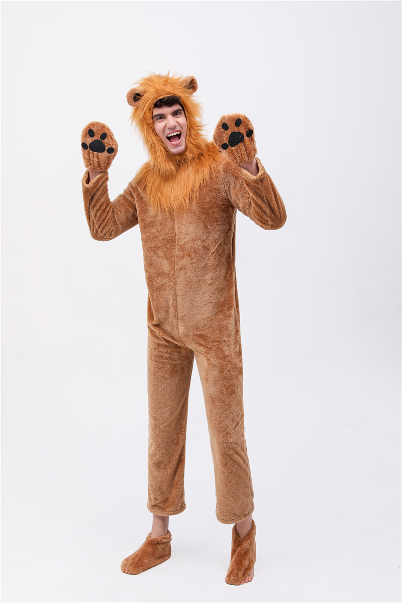 万圣节服装2019 欧美成人儿童cosplay狮子角色扮演舞台表演服装