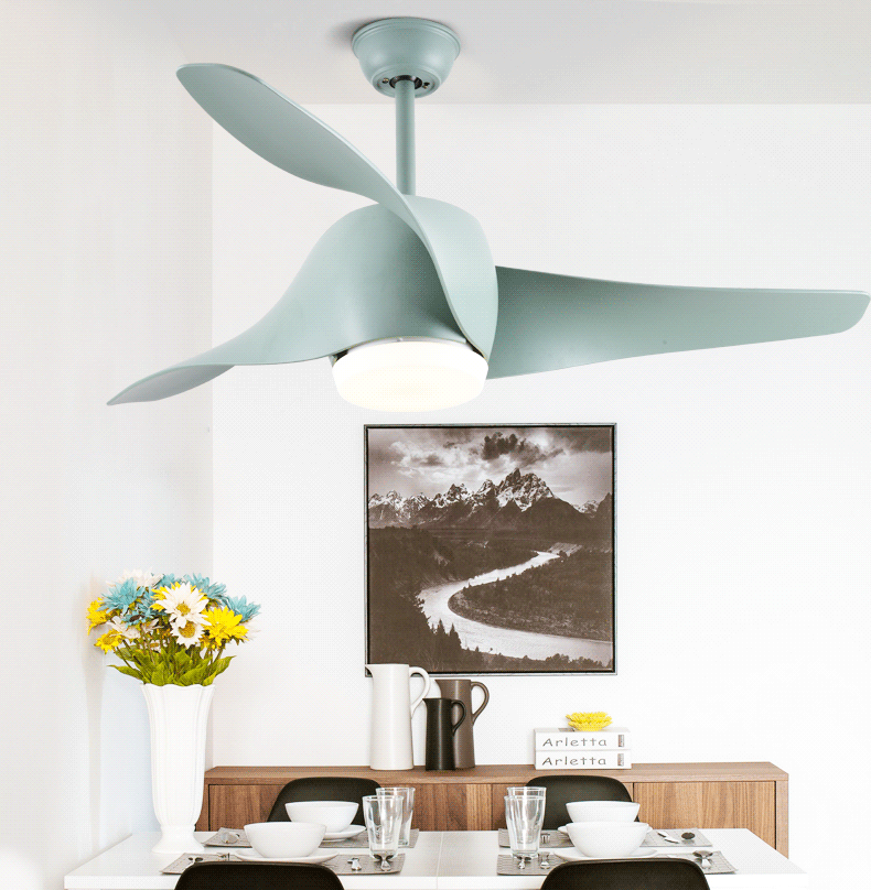 创康风扇灯吊扇灯199简约美式led带灯吊扇餐厅家用装饰风扇灯吊灯