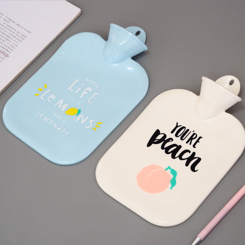 Mahe Fruit Passphrase Plastic Large Hot Water Bag Creative Mini-Portable Warm Belly Hand Warmer Hot Water Bag