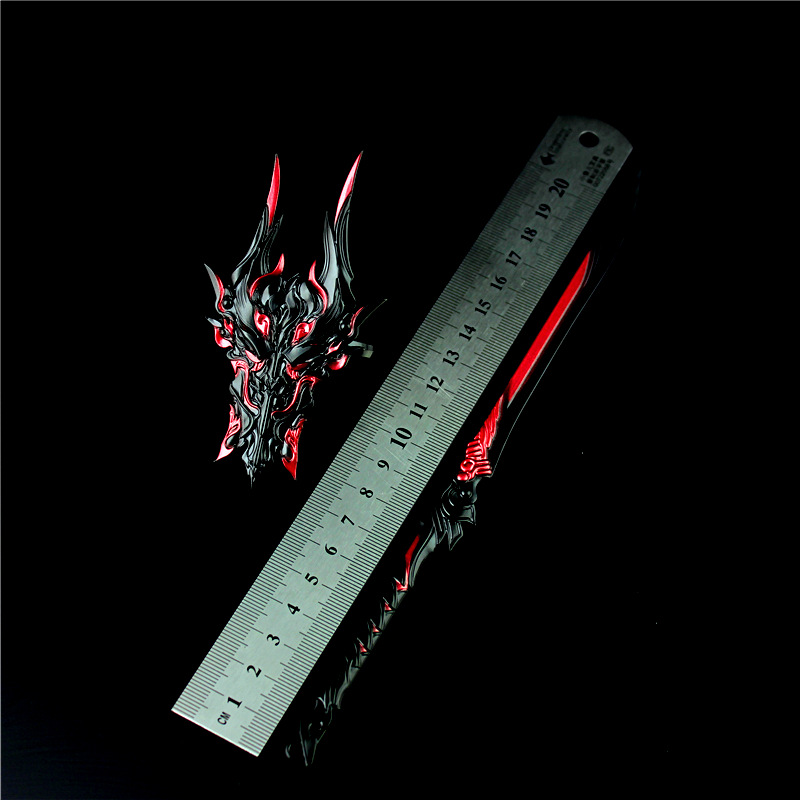 仙剑奇缘3 橙武分山劲 十律守心 猊焰苍云刀盾合金武器模型