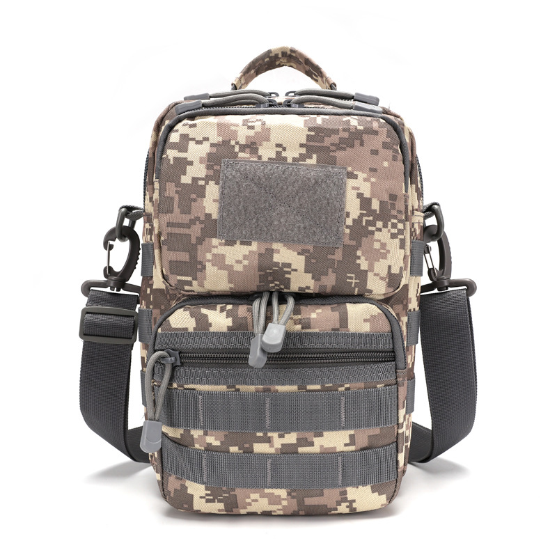 In Stock Shoulder Crossbody Camouflage Tactics Bag Multi-Functional Large Capacity Chest Bag Pannier Bag Shoulder Bag with Logo