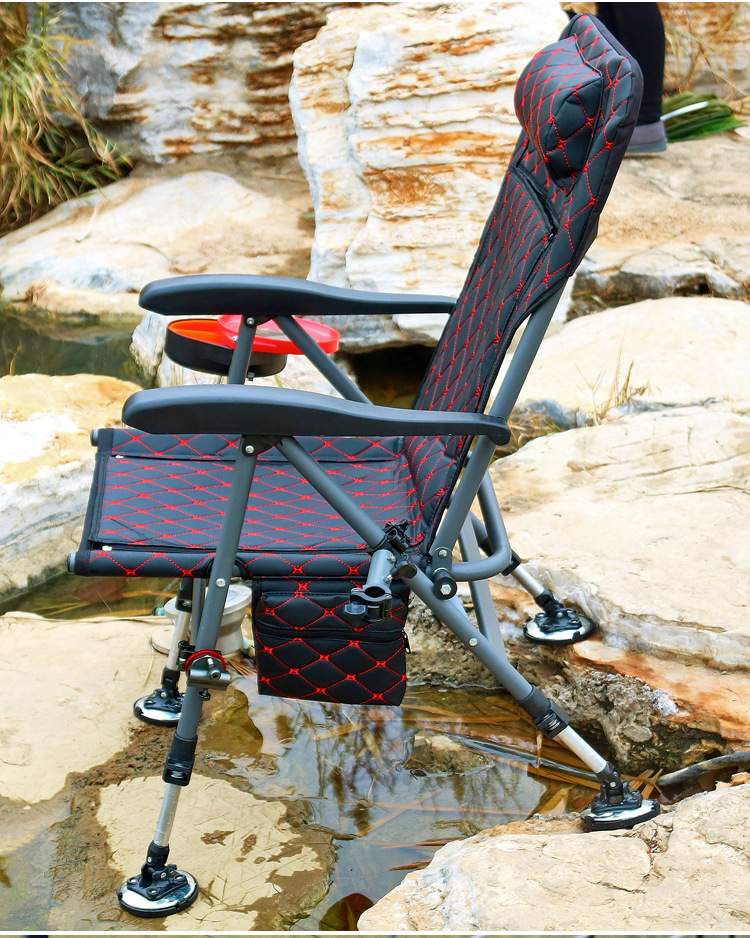 pu欧式钓椅全地形台钓野钓折叠多功能钓鱼椅筏钓椅欧式钓鱼躺椅