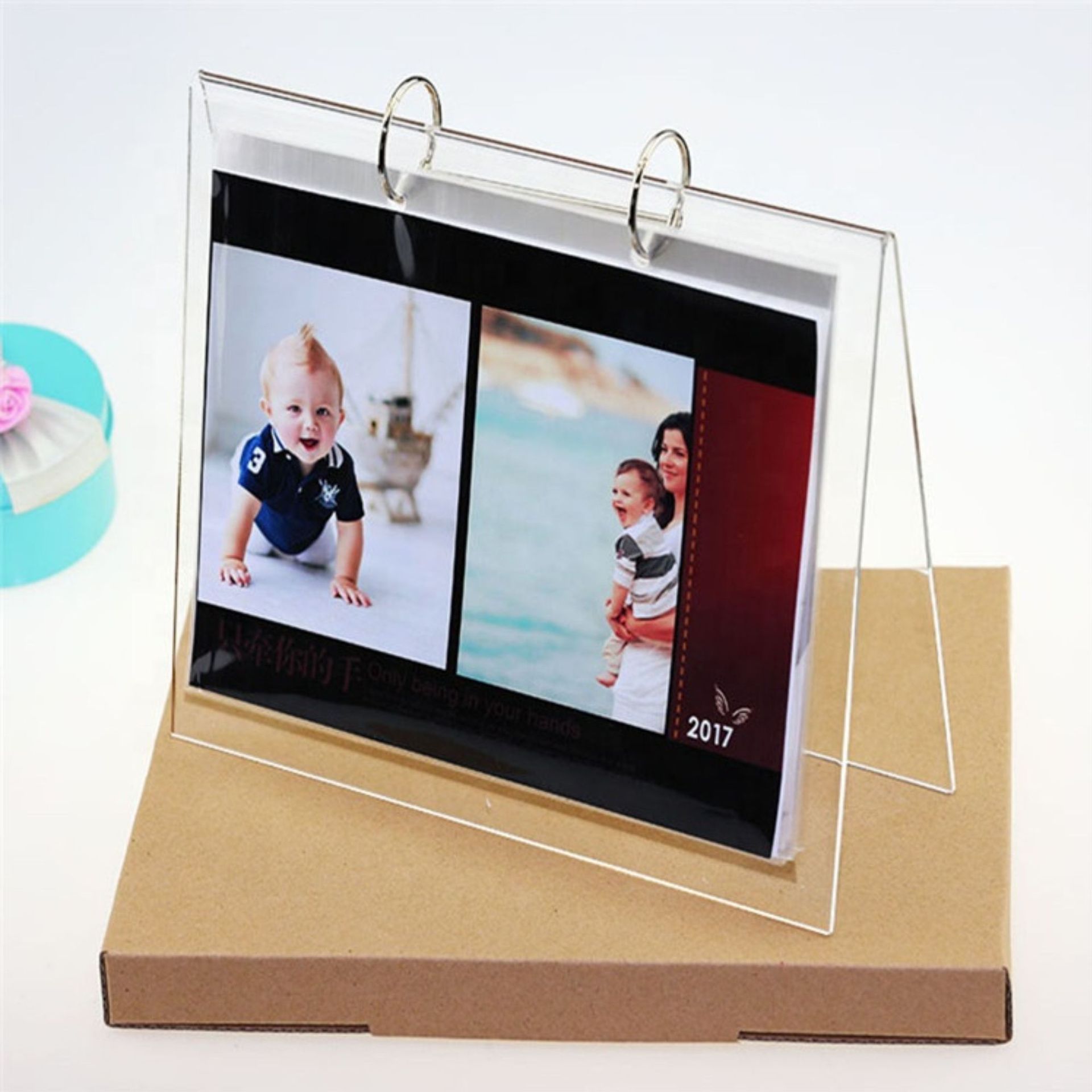 新款亚克力台历架三角台历架透明台历架v形台历架定制