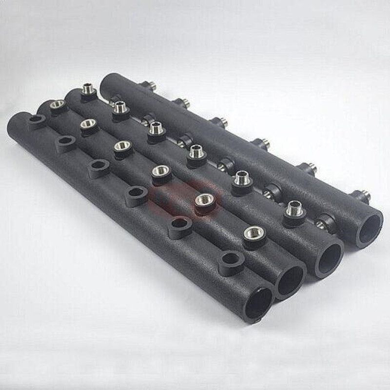 pe单排外丝分水器 hdpe焊接热熔外丝水表分水器 无丝pe分水器管件