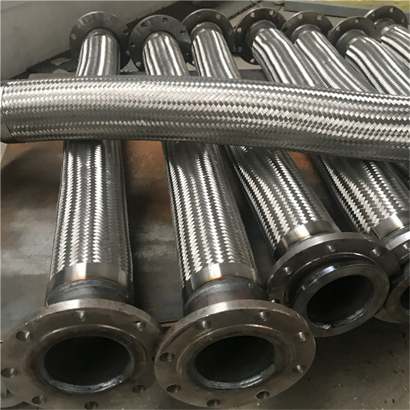 法兰焊接式金属软管丝扣金属软管耐油导静电双接头金属软管